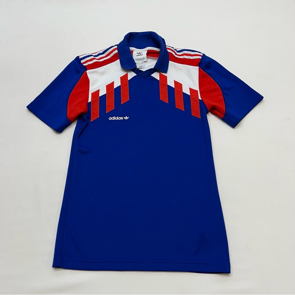 Adidas Originals Vintage Throwback France 90s Soccer Jersey Men's XS Polo Shirt